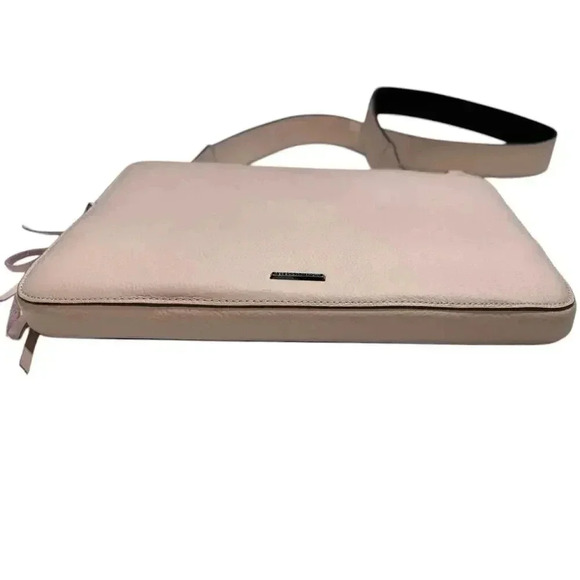 Rebecca Minkoff Regan Sleeve Leather 13" MacBook/Laptop Bag w/ Strap Slim Pink - Picture 6 of 16